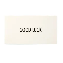 Design Letters Tarjeta AJ Vintage ABC, Good Luck NegroBlanco Online