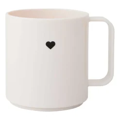 Design Letters Tazas De Plástico<Taza con asa Mini Love, White Blanco