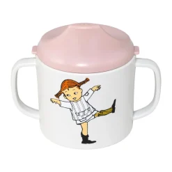 Rätt Start Taza con boquilla Pippi Cirkus 20 cl, Rosa Multi New