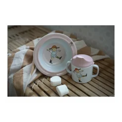 Rätt Start Taza con boquilla Pippi Cirkus 20 cl, Rosa Multi New