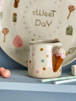 Bloomingville Tazas Infantiles|Vajillas Infantiles<Taza Creamy 22,5 cl, Nature Blanco