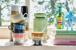 HKliving Tazas De Café<Taza de café americano 70's, 27 cl, Asteroides Multi