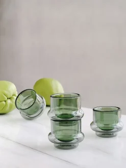 Tom Dixon Taza de espresso Bump 5 cl pack de 4, Verde GrisVerde Clearance