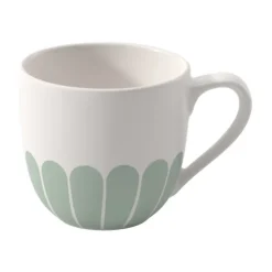 Villeroy & Boch Taza de espresso Fleur 7 cl, White-green BlancoVerde Outlet