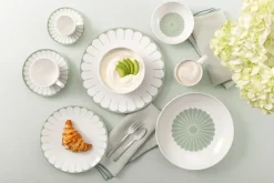 Villeroy & Boch Taza de espresso Fleur 7 cl, White-green BlancoVerde Outlet