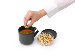 Brabantia Recipientes Para Alimentos<Taza de sopa Make & Take 0,6 L, oscuro Gris