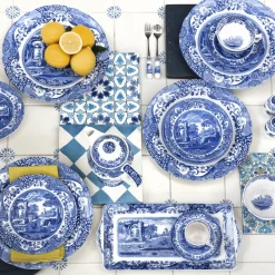 Spode Tazas De Té<Taza de té y platillo Blue Italian, 20 cl Azul