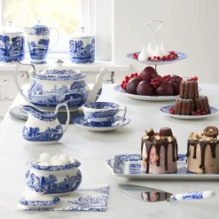 Spode Tazas De Té<Taza de té y platillo Blue Italian, 20 cl Azul