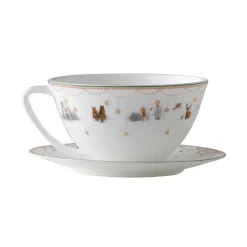 Wik & Walsøe Tazas De Té<Taza de té y platillo Julemorgen Story, -multi Blanco