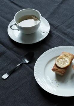 Lyngby Porcelæn Tazas De Té<Taza de té y platillo Rhombe 24 cl, Blanco