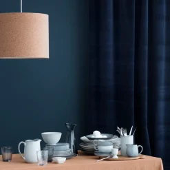 Broste Copenhagen Taza de té y plato Nordic Sea, 5,8 cm Azul New