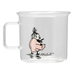 Muurla Taza de vidrio Little My 35 cl, Transparente Online