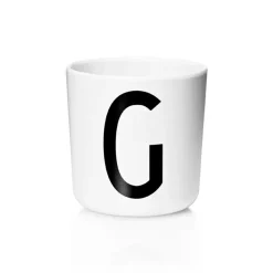 Design Letters Taza personal eco, G Blanco Clearance