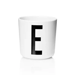 Design Letters Tazas De Plástico<Taza personal eco, E Blanco