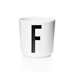 Design Letters Taza personal eco, F Blanco Sale