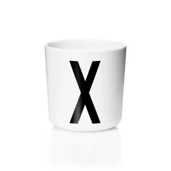 Design Letters Taza personal eco, X Blanco Sale