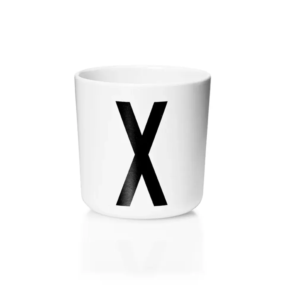 Design Letters Taza personal eco, X Blanco Sale