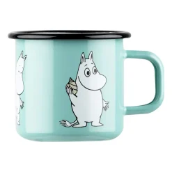 Muurla Tazas De Café|Tazas De Los Mumin<Taza esmalatada Moomin Retro 37 cl, Mint AzulTurquesa