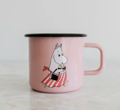 Muurla Taza esmaltada mamá Moomin 37 cl, Rosa Sale