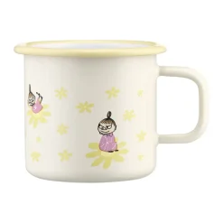 Muurla Taza esmaltada Moomin 37 cl, Flowers Blanco Outlet