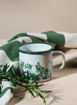 Muurla Taza esmaltada Moomin 37 cl, In the garden Blanco Online