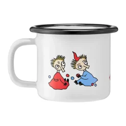 Muurla Taza esmaltada Moomin 1,5 dl, Thingumy y bob Blanco Sale