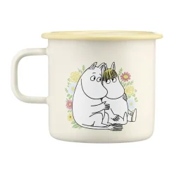 Muurla Tazas De Los Mumin<Taza esmaltada Mumin 55 cl, Flowers Blanco