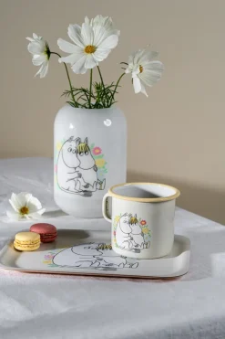 Muurla Tazas De Los Mumin<Taza esmaltada Mumin 55 cl, Flowers Blanco