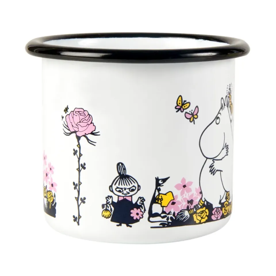 Muurla Tazas De Los Mumin<Taza esmaltada Mumin abrazo 25 cl, Blanco