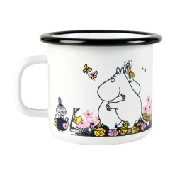 Muurla Tazas De Los Mumin<Taza esmaltada Mumin abrazo 25 cl, Blanco