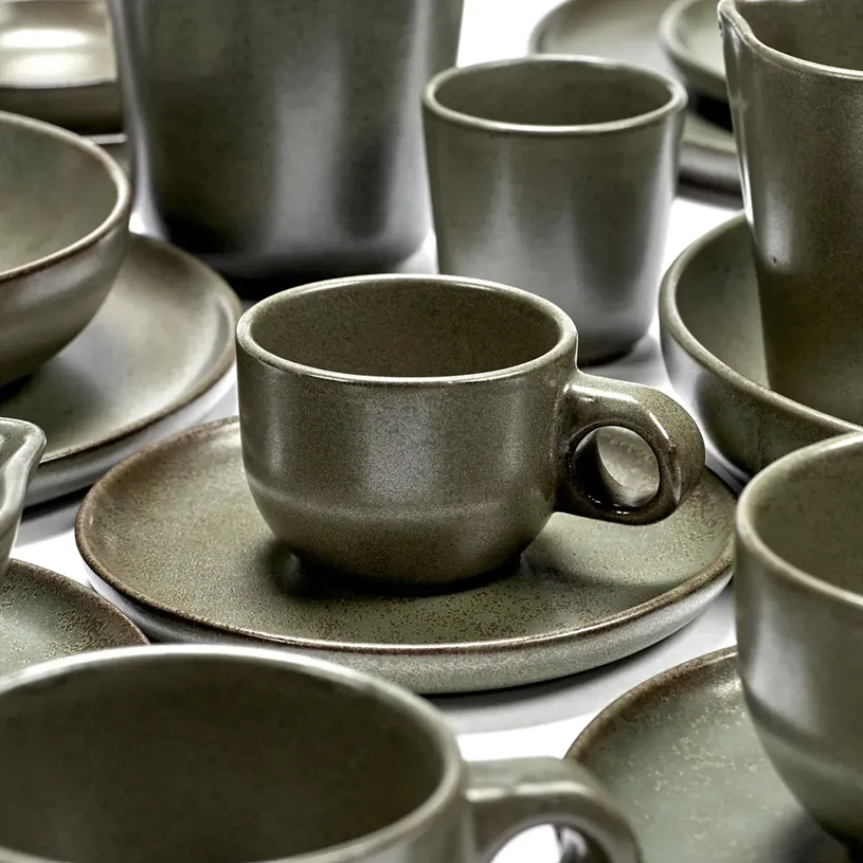 Serax Tazas De Ponche Navideño|Tazas De Espresso<Taza espresso y platillo Surface 10 cl, Camogreen Verde