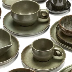Serax Tazas De Ponche Navideño|Tazas De Espresso<Taza espresso y platillo Surface 10 cl, Camogreen Verde