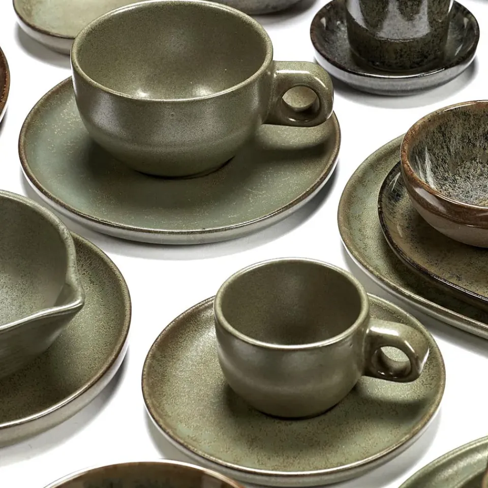 Serax Tazas De Ponche Navideño|Tazas De Espresso<Taza espresso y platillo Surface 10 cl, Camogreen Verde