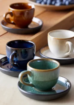 Bitz Tazas De Ponche Navideño|Tazas De Espresso<Taza espresso y platillo 7 cl, Verde-negro Multi
