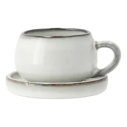 Lene Bjerre Tazas De Ponche Navideño|Tazas De Espresso<Taza espresso y platillo Amera, White sands Blanco
