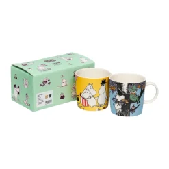 Moomin Arabia Tazas De Los Mumin<Taza Familjemys & Vänner para siempre Mumin 2 piezas, 30 cl Multi