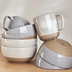 Scandi Living Taza Fossil 35 cl, Beige BeigeRosa Clearance