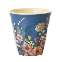 RICE Taza melamina mediana, Flower collage Multi Hot