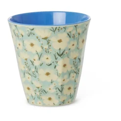 RICE Tazas De Plástico<Taza melamina mediana, Summer bloom Azul