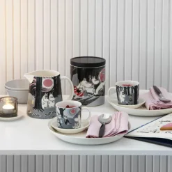 Moomin Arabia Taza Mumin de Aventura - La huida, gris GrisNegro Best
