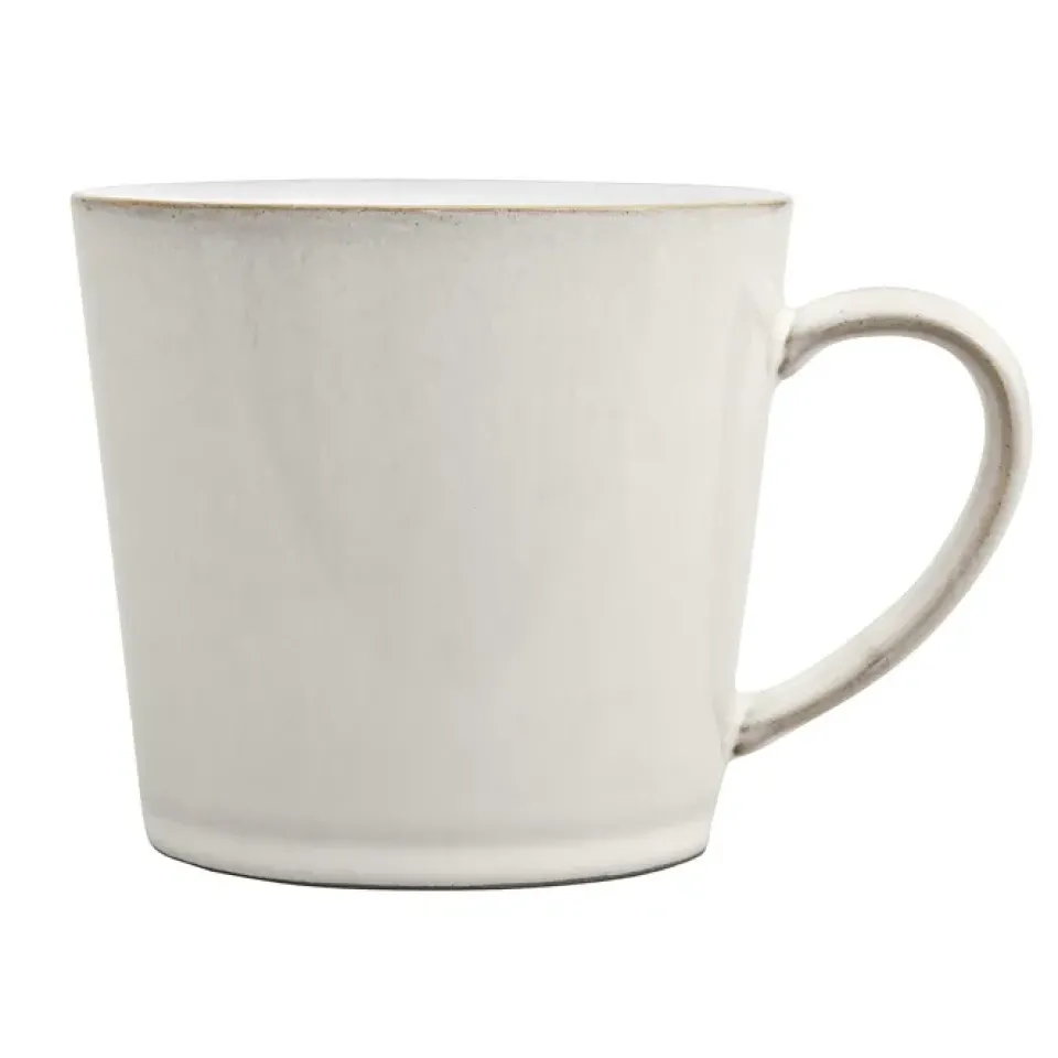 Denby Taza Natural Canvas large, Plain Blanco