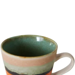 HKliving Taza para capuchino 70's, Burst Multi Discount