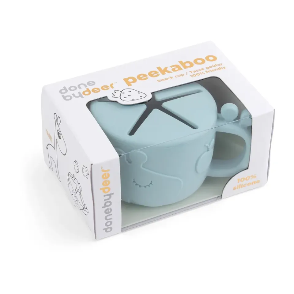 Done by deer Recipientes Para Alimentos<Taza para snack Raffi peekaboo 16 cl, Blue Azul
