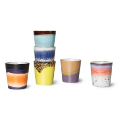 HKliving Tazas De Café<Taza 70's, Cosmos Azul