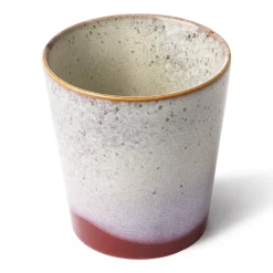HKliving Taza 70's, Frost RojoBlanco Hot