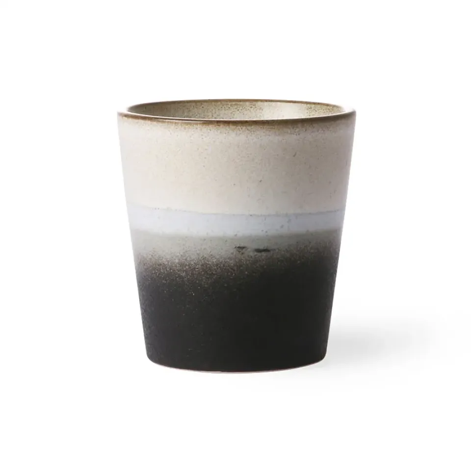 HKliving Tazas De Café<Taza 70's, Rock AzulBlanco