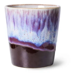 HKliving Tazas De Café<Taza 70's, Yeti PúrpuraBlanco