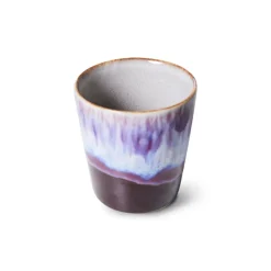 HKliving Tazas De Café<Taza 70's, Yeti PúrpuraBlanco