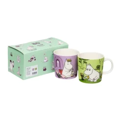 Moomin Arabia Tazas De Los Mumin<Taza Snorkfröken & Mumintrollet Mumin 2 piezas, 30 cl Multi