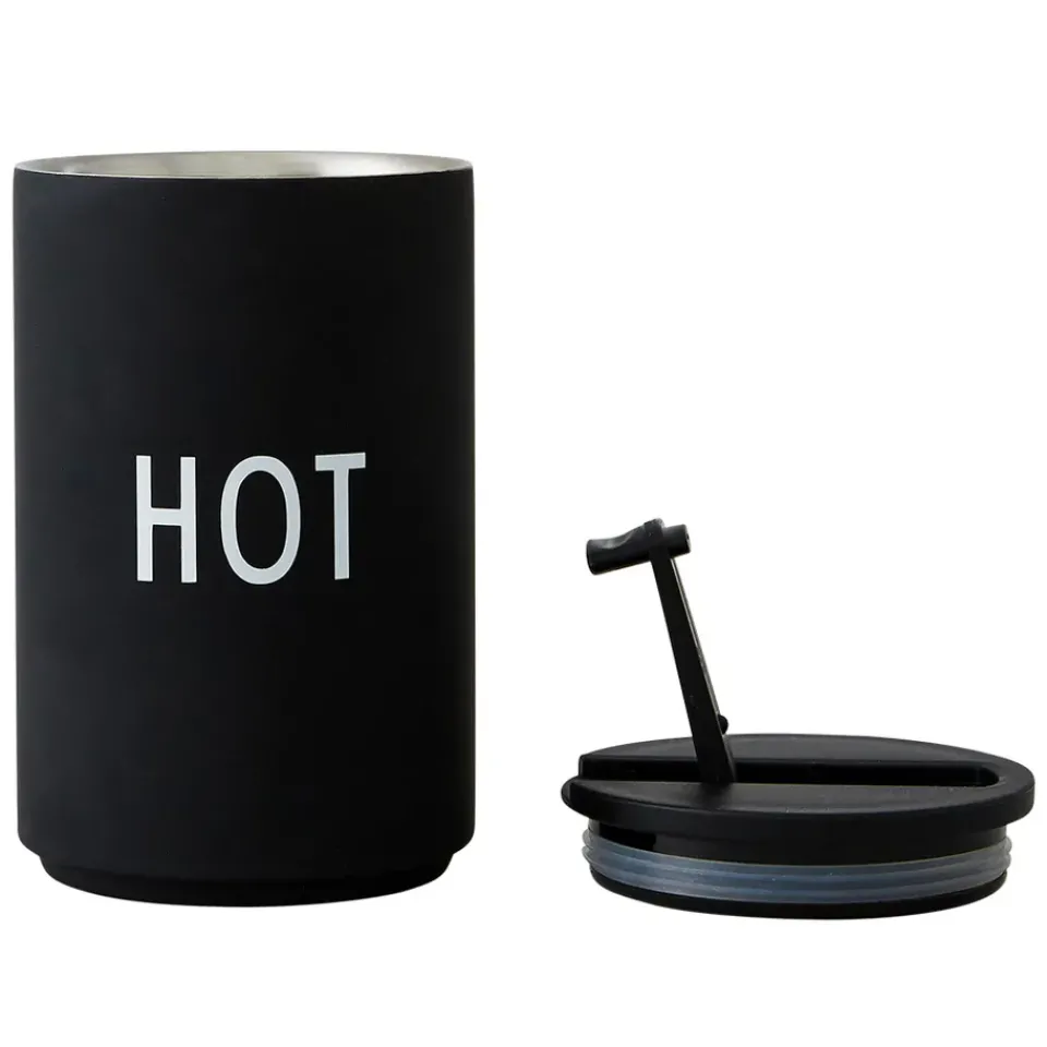 Design Letters Taza termo , Hot Negro Clearance